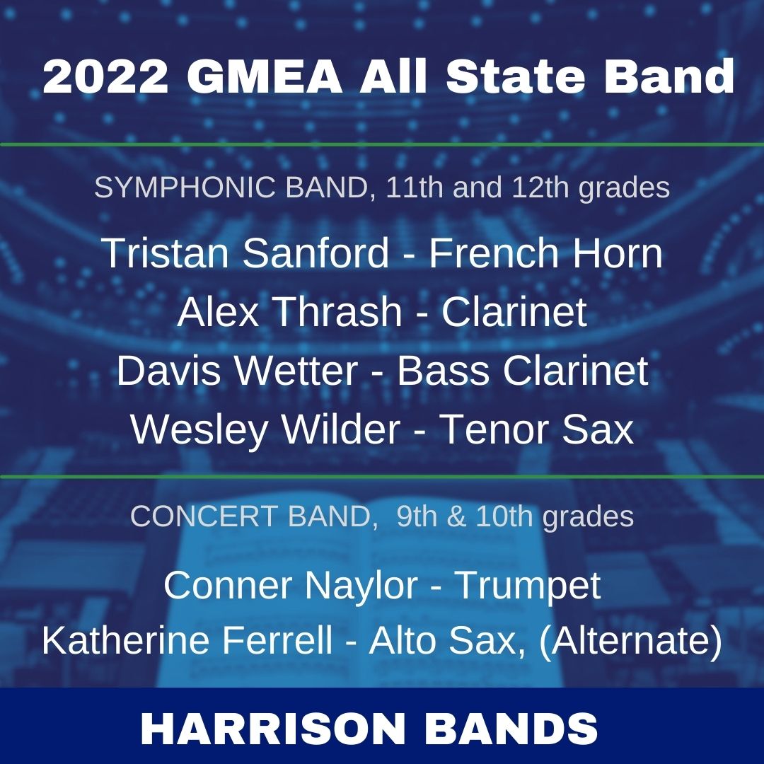 Harrison Band Members Named to AllState Band Harrison Bands
